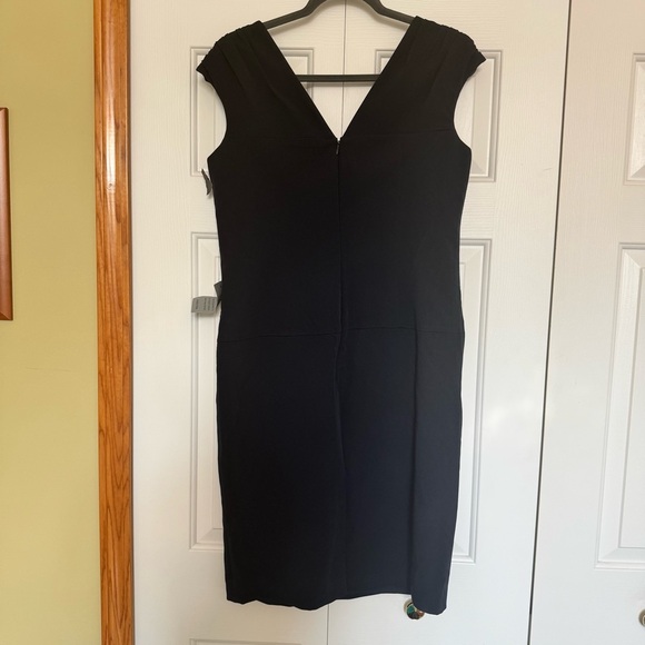 Adrianna Papell Navy Blue Cap Sleeve Sheath Dress NWT - Picture 3 of 8